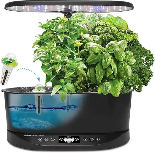 aerogarden bounty basic indoor hydroponic herb garden